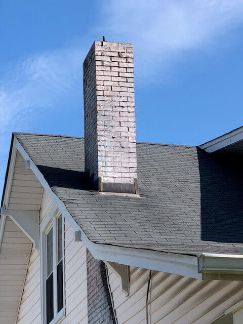 view of chimney on roof