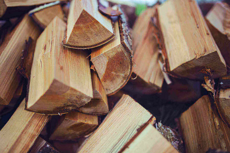 pieces of wood piled